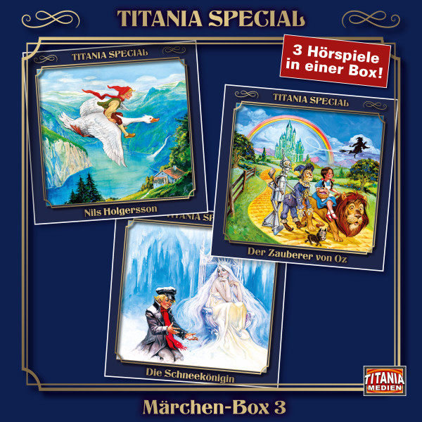 Titania Special, Märchenklassiker, Box 3: Nils Holgersson, Der Zauberer von Oz, Die Schneekönigin